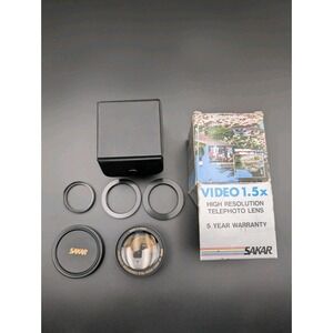 Sakar Video Telephoto 1.5X Hi-Resolution Lens With Case & Covers